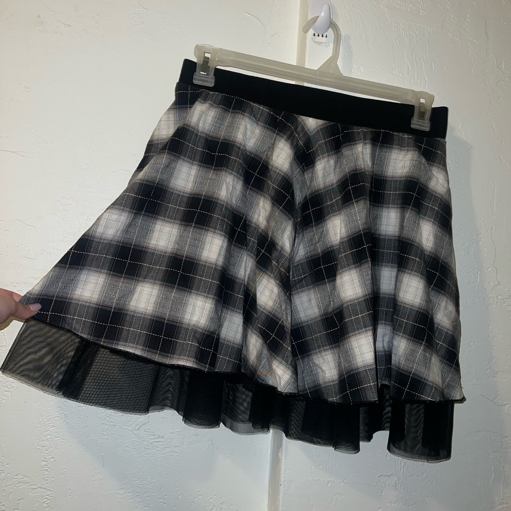 Vintage 90’s Plaid Frill Skirt - Picture 2 of 6